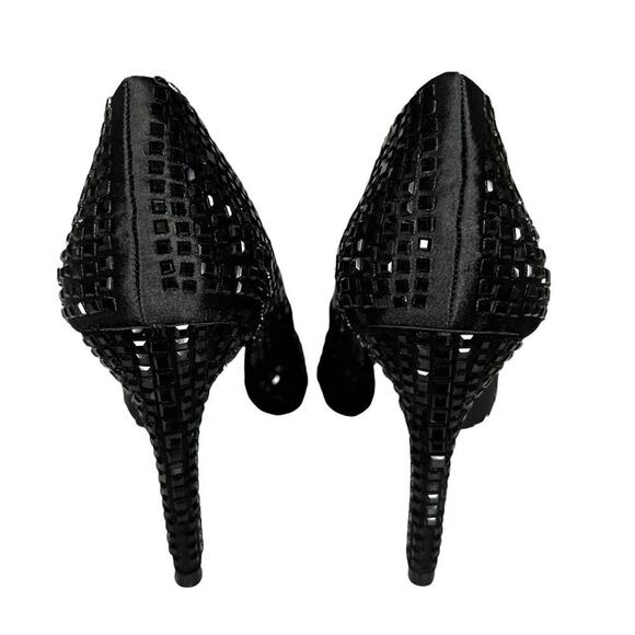 NIB Lauren Lorraine Dazzle Rhinestone Embellished Pointed Toe 4" Heel Pump Sz 8 - Picture 5 of 11